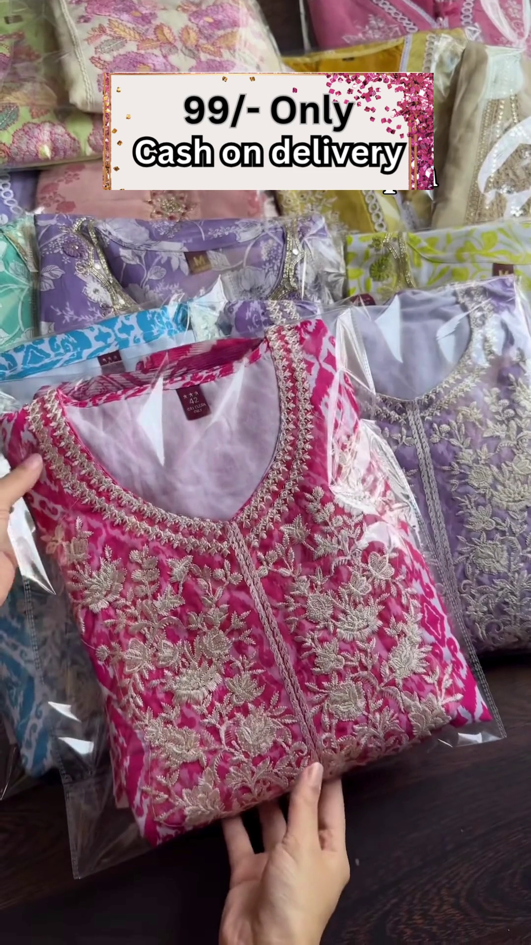 Lavender Luxe Embroidered Suit – Festive Elegance at an Unbeatable Price - Image 3