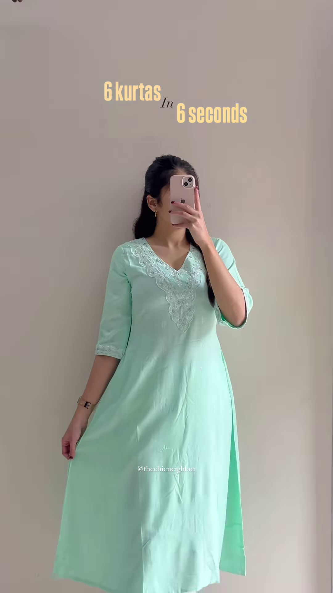 Elegant Floral Cotton Kurta – 5 Color Variants - Image 2