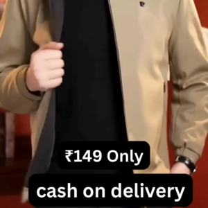 Men’s Smart Casual Zipper Jacket – Premium Look at ₹149 | Cash on Delivery