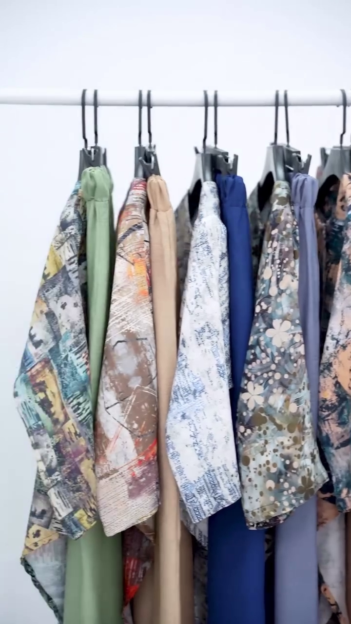 Artistic Printed Tie-Front Top with Earthy Tones - Image 2